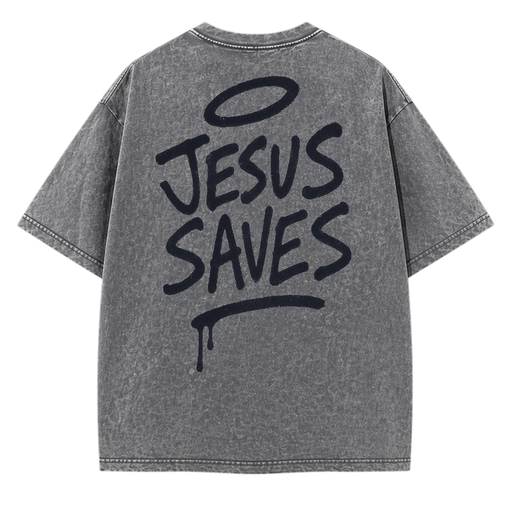 Jesus Saves Tee [GRAY]
