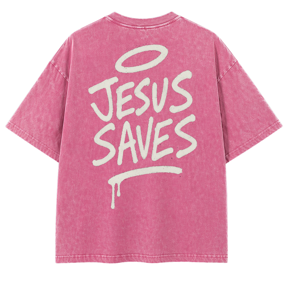 Jesus Saves Tee [PINK]