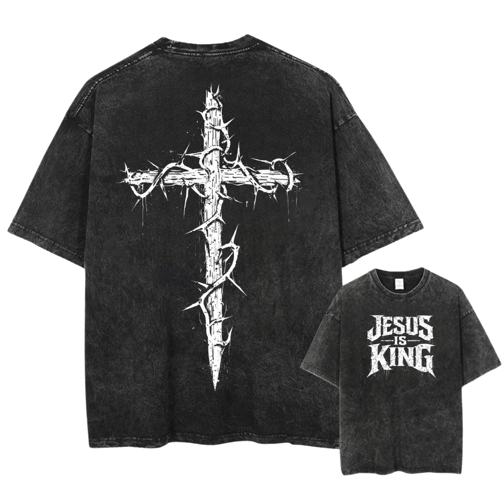 JESUS IS KING TEE [BLACK]