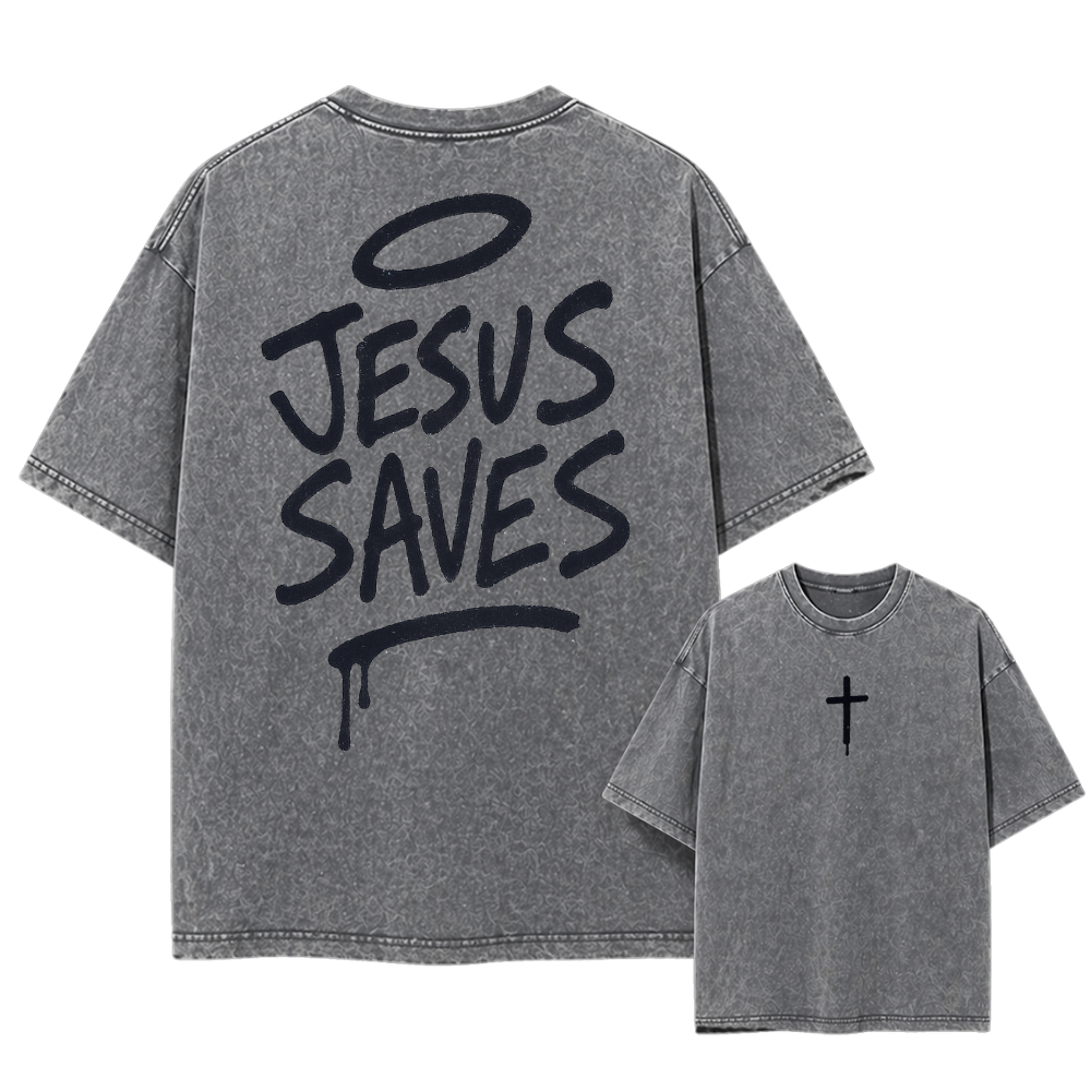 Jesus Saves Tee [GRAY]