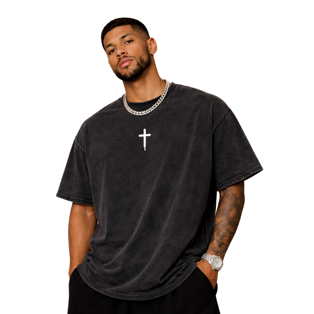 JESUS SAVES TEE [BLACK]